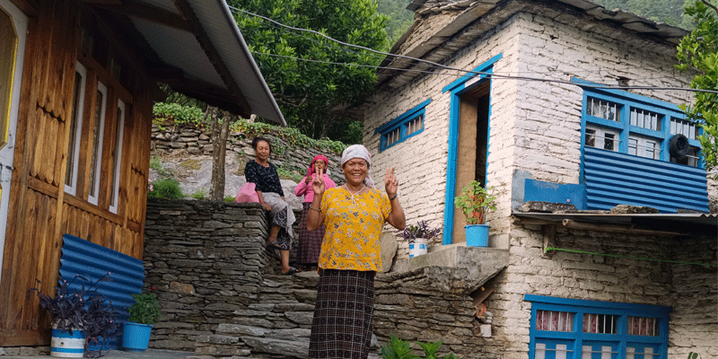 community lodges run by the locals