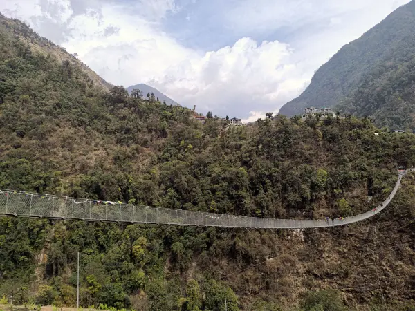 A Long Suspension Bridge