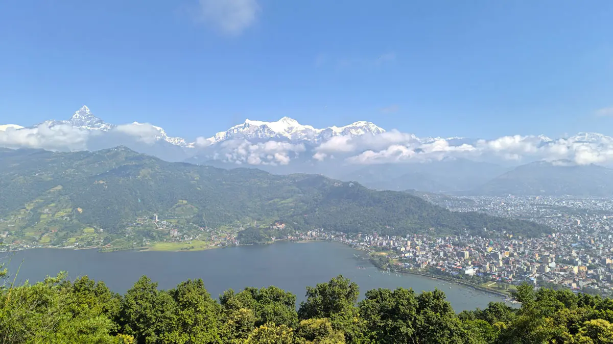 pokhara valley and the annapurna range