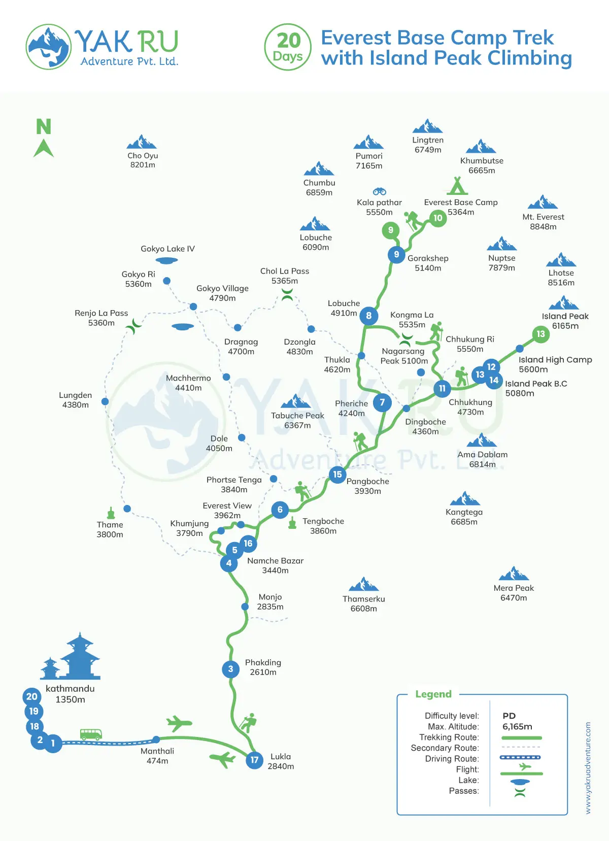 Everest Base Camp Trek with Island Peak Climbing