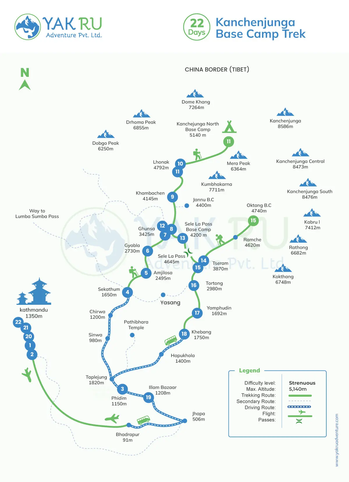 Kanchenjunga-Base-Camp-Trek-Map